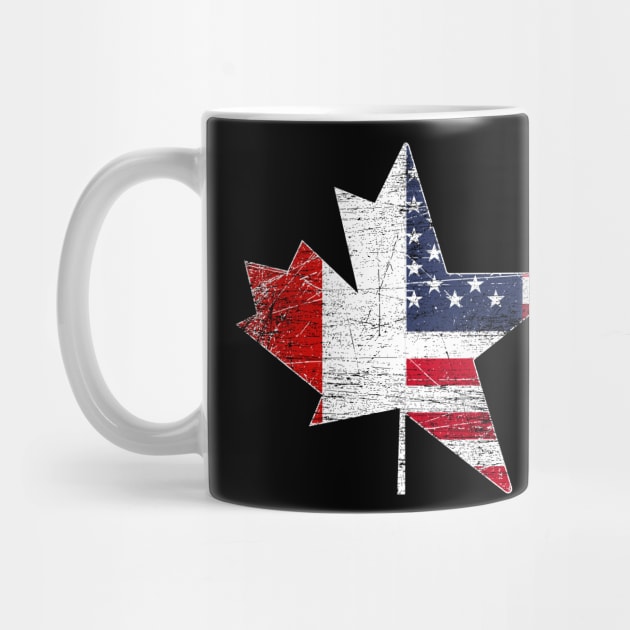 Maple Leaf Canadian USA Flag by ShirtsShirtsndmoreShirts